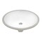 Ruvati 18"x14" Undermnt Bathroom Vanity Sink White Oval Ceramic W/ Overflow RVB0619 - alternate 2